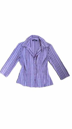 Damen Bluse gestreift violett Grösse S