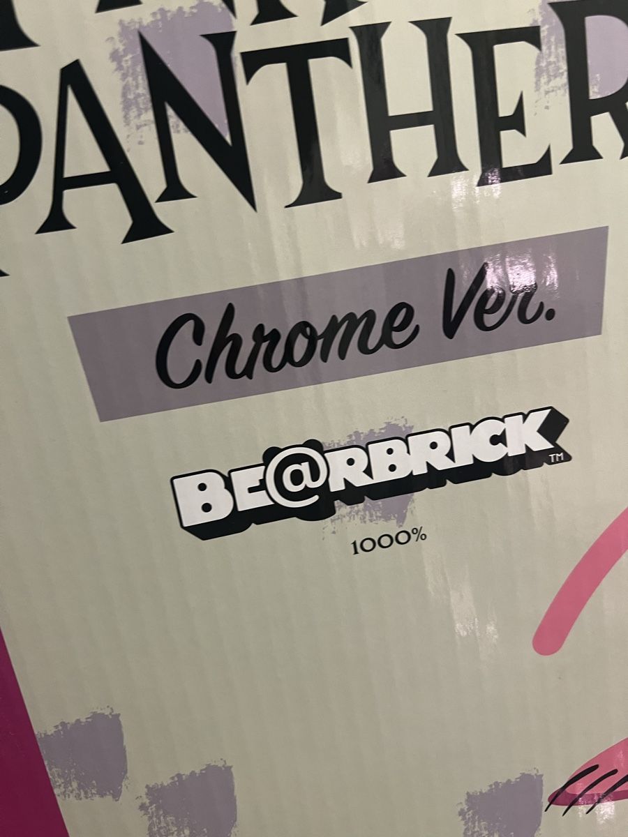 Medicom Toy Statuette: XXL Pink Panther Bearbrick Chrome Version, 1000% – Nuovo (secondo la descrizione) da Baar venduto da Lila2006 6