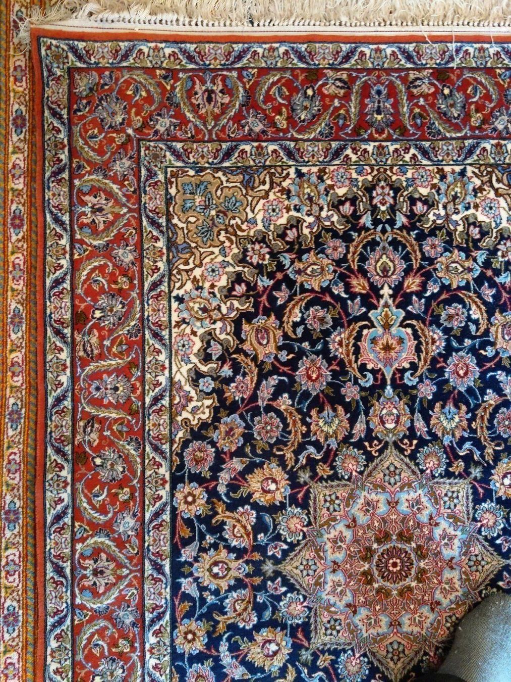 Tappeti: Orientteppich Isfahan Korkwolle auf Seide – Nuovo (secondo la descrizione) da Horgen venduto da ilanist 1