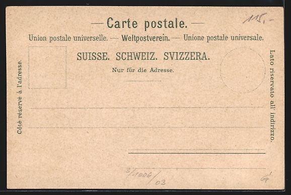 Cartoline postali: Litho Aarau, Altes Schlössli, Infanteri – Usato da Berlin venduto da bartko-reher 1