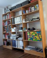 Bücher-Regal, Buche massiv, geölt