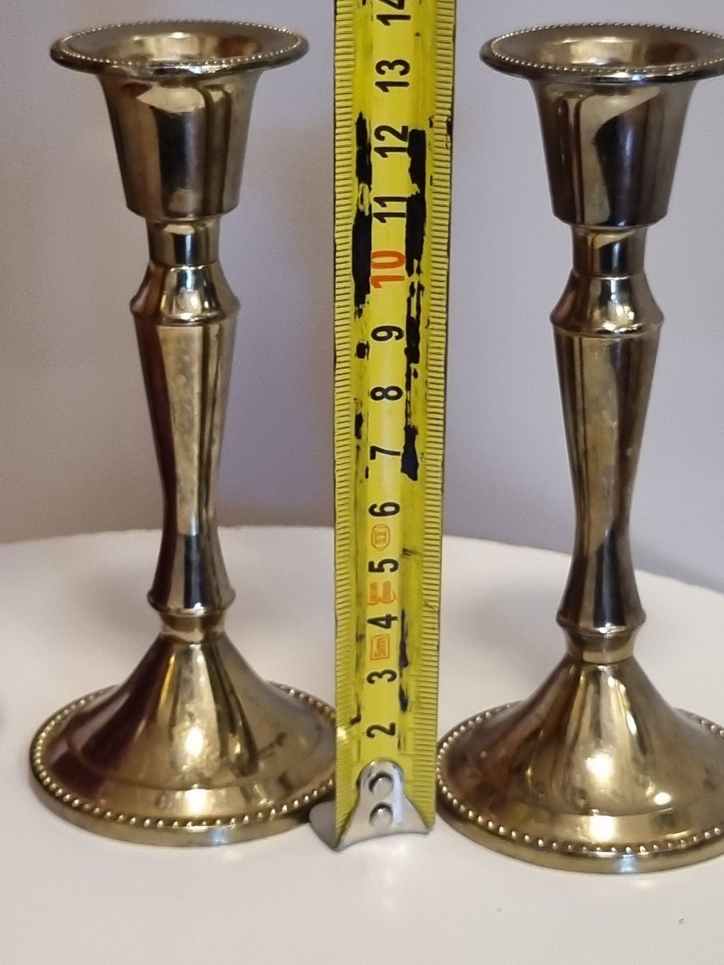 Portacandele: Paar Vintage Kerzenständer messingfarben 14 cm – Usato da Scharnachtal venduto da devin03 5