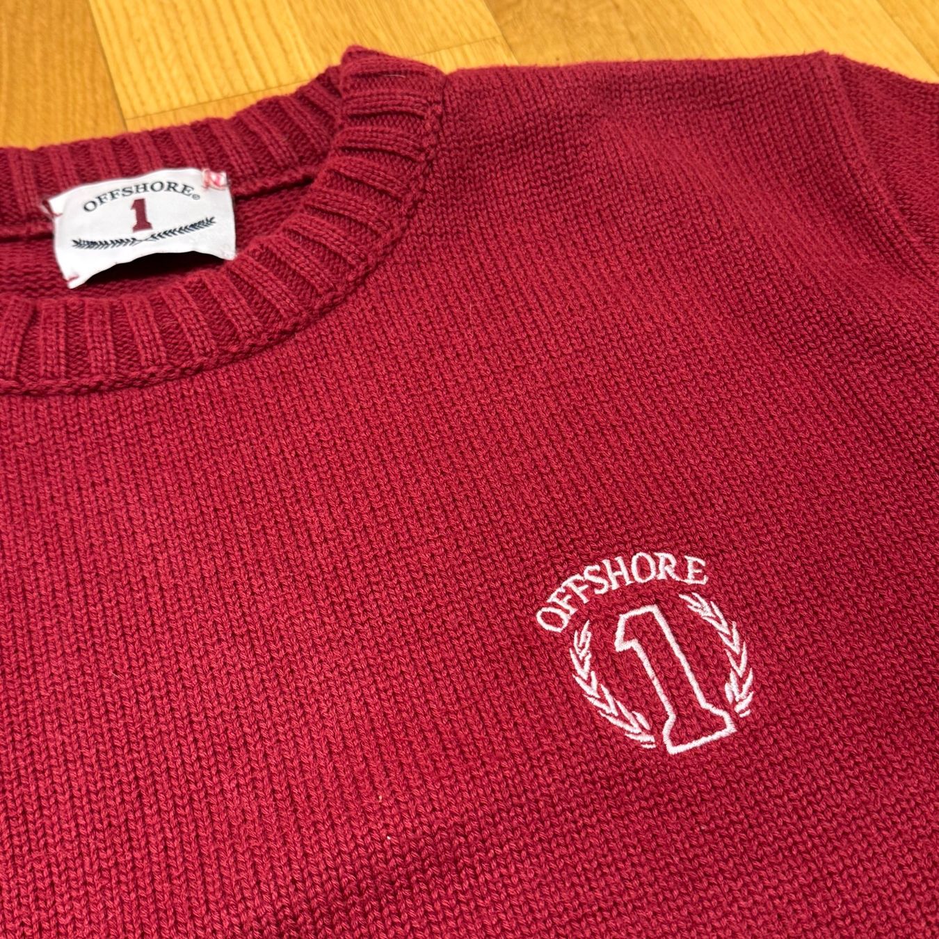 Maglioni & Felpe: Offshore 1 vintage knitted crewneck strickpullover pull – Usato da St. Gallen venduto da sourced_limited 1