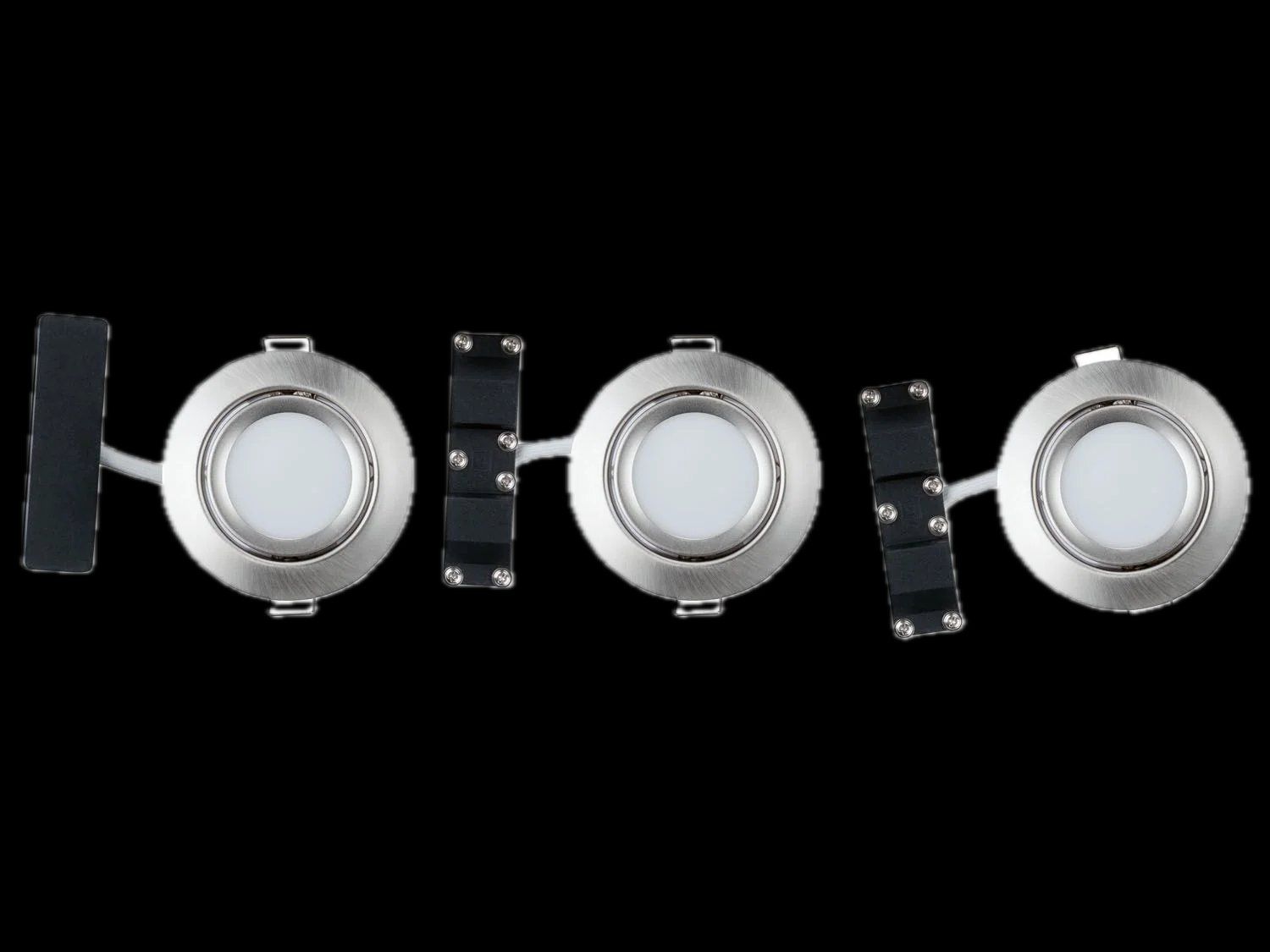 Lampadari & plafoniere: 3x LED Einbaustrahler Deckenspots Edelstahloptik – Nuovo e nell'imballaggio originale da Unterengstringen venduto da hausraus 3