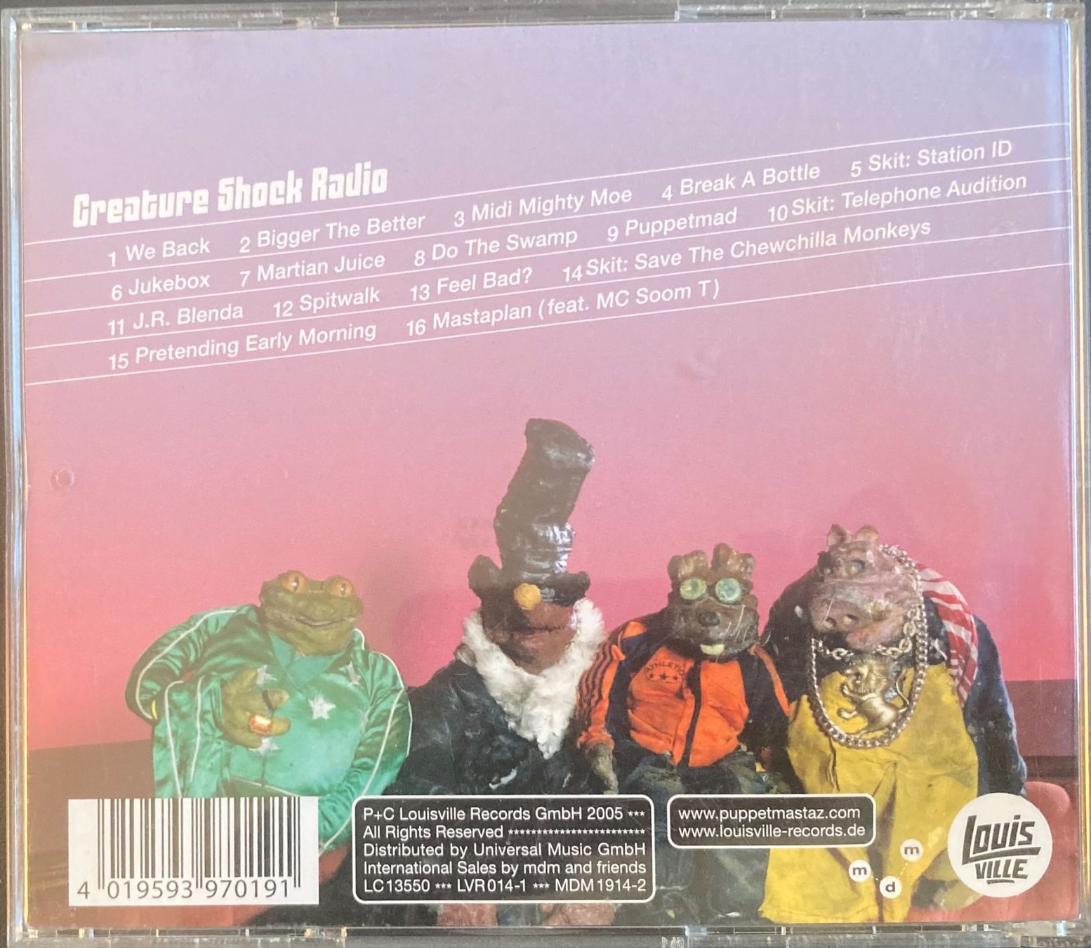 CDs: PUPPETMASTAZ - CREATURE SHOCK RADIO – D'occasion à Poliez-Pittet par Newtown-Records 1