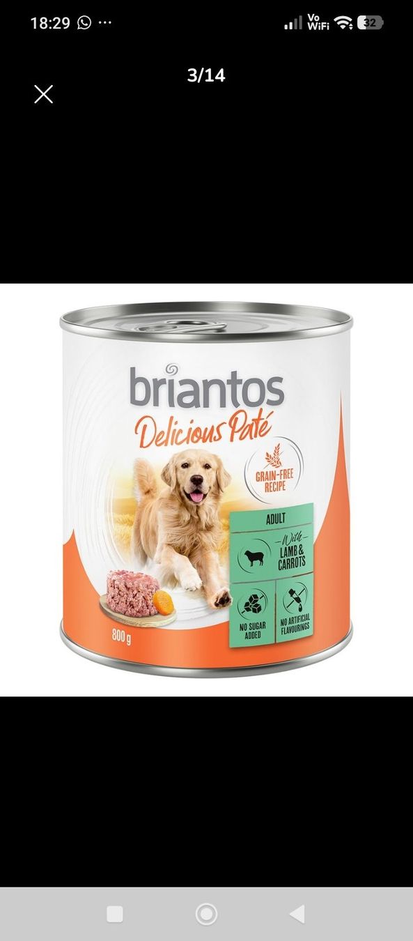 Nourriture: Briantos Nassfutter 36x800 gramm Mix – Neuf avec emballage d'origine à Lengnau BE par lor_m2wt