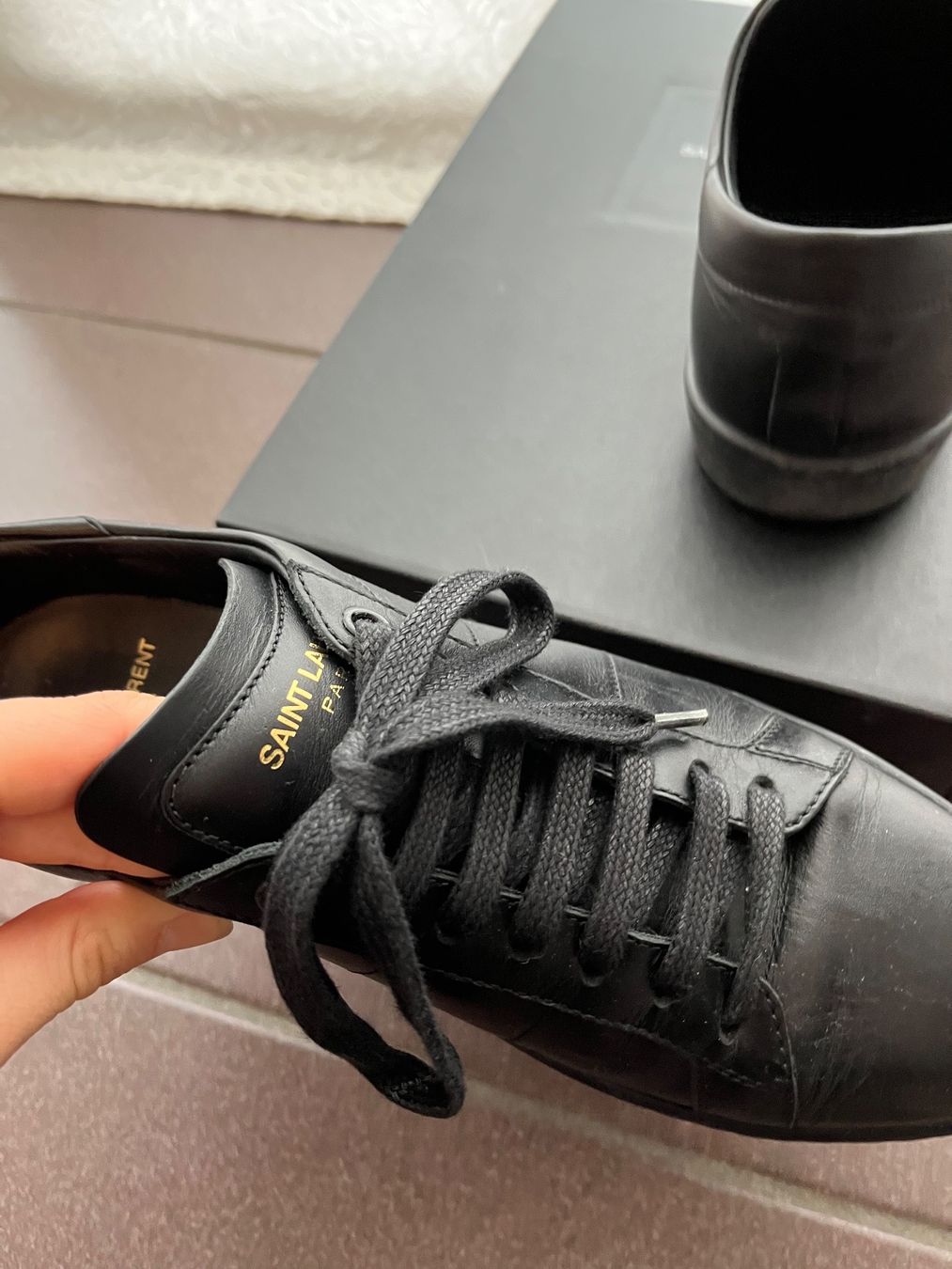 Saint Laurent Scarpe da donna: YSL Sneaker schwarz Gr. 37 – Nuovo (secondo la descrizione) da Hinterkappelen venduto da ladina11 1