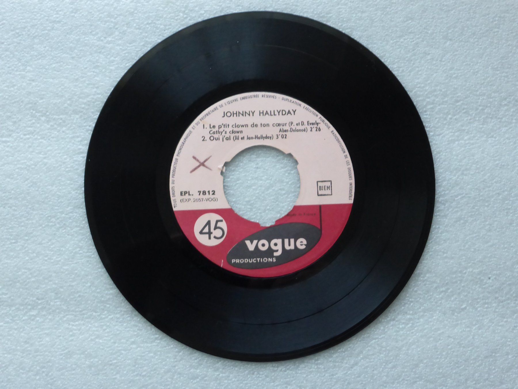 Dischi in vinile: Vinyl Single   EP  JOHNNY HALLYDAY – Usato da Küssnacht am Rigi venduto da Mondkinder 2