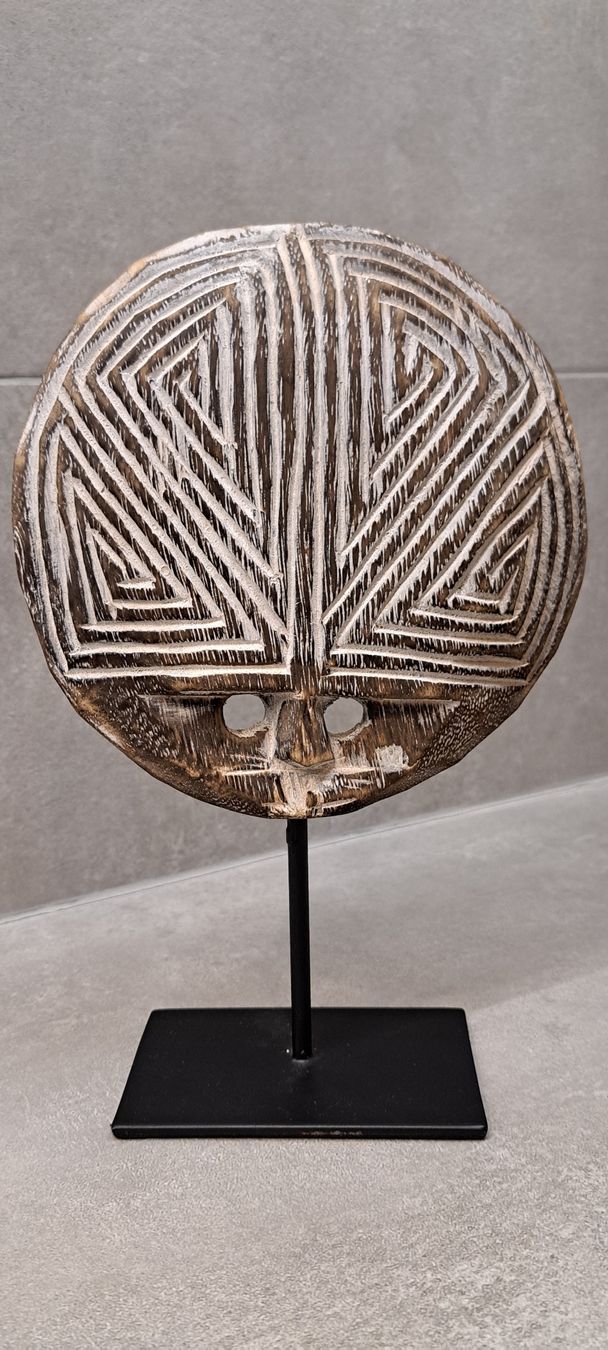 Maschere: Masque indigène de Sumbawa – Nuovo e nell'imballaggio originale da St-Aubin-Sauges venduto da Rrrrrrrrrrr 1
