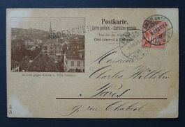 AK Doppelseitig bebildert! Wädensweil ZH, mit Stabstempel