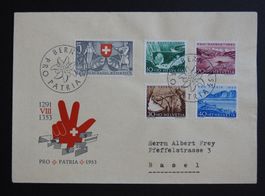 Illustriert P2 -  PP - FDC 1953 , selten ! Kat. 425.-