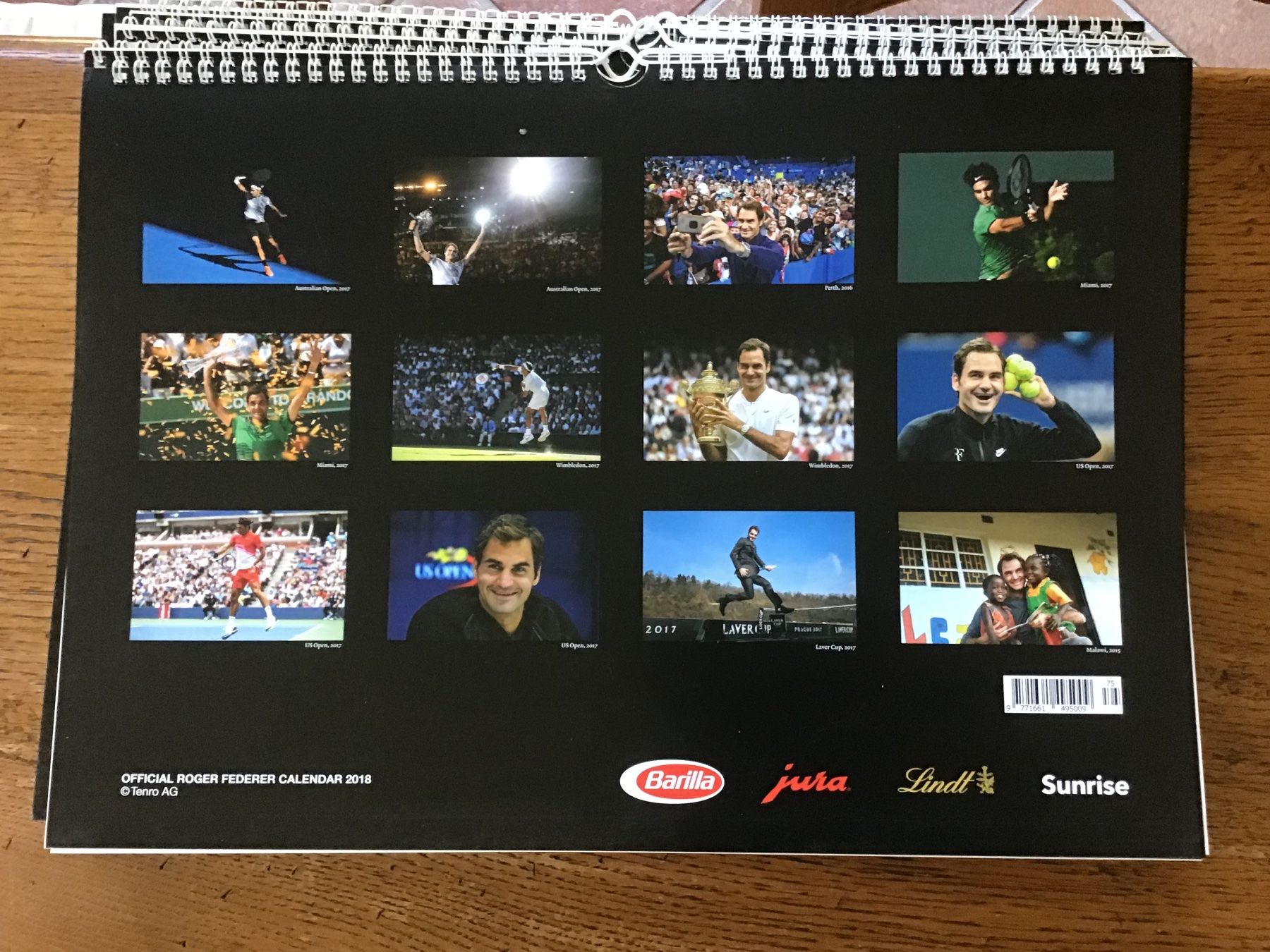 Calendari: Calendrier officiel Roger Federer 2018 – Usato da Fully venduto da Ruby97 4