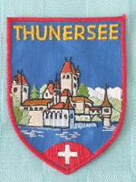 Vintage Badge Wappen THUNERSEE ST. GALLER STICKEREI