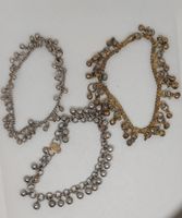 Vintage indische Fussketten mit Glöckchen, 3 Stück!