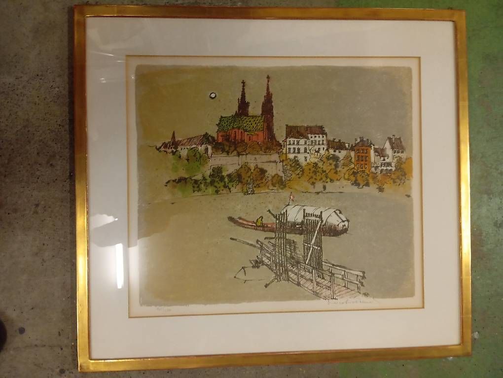 Grafica & Litografie: Basel,Marco Richterich Lithographie signiert – Usato da Basel venduto da Petergunn 4
