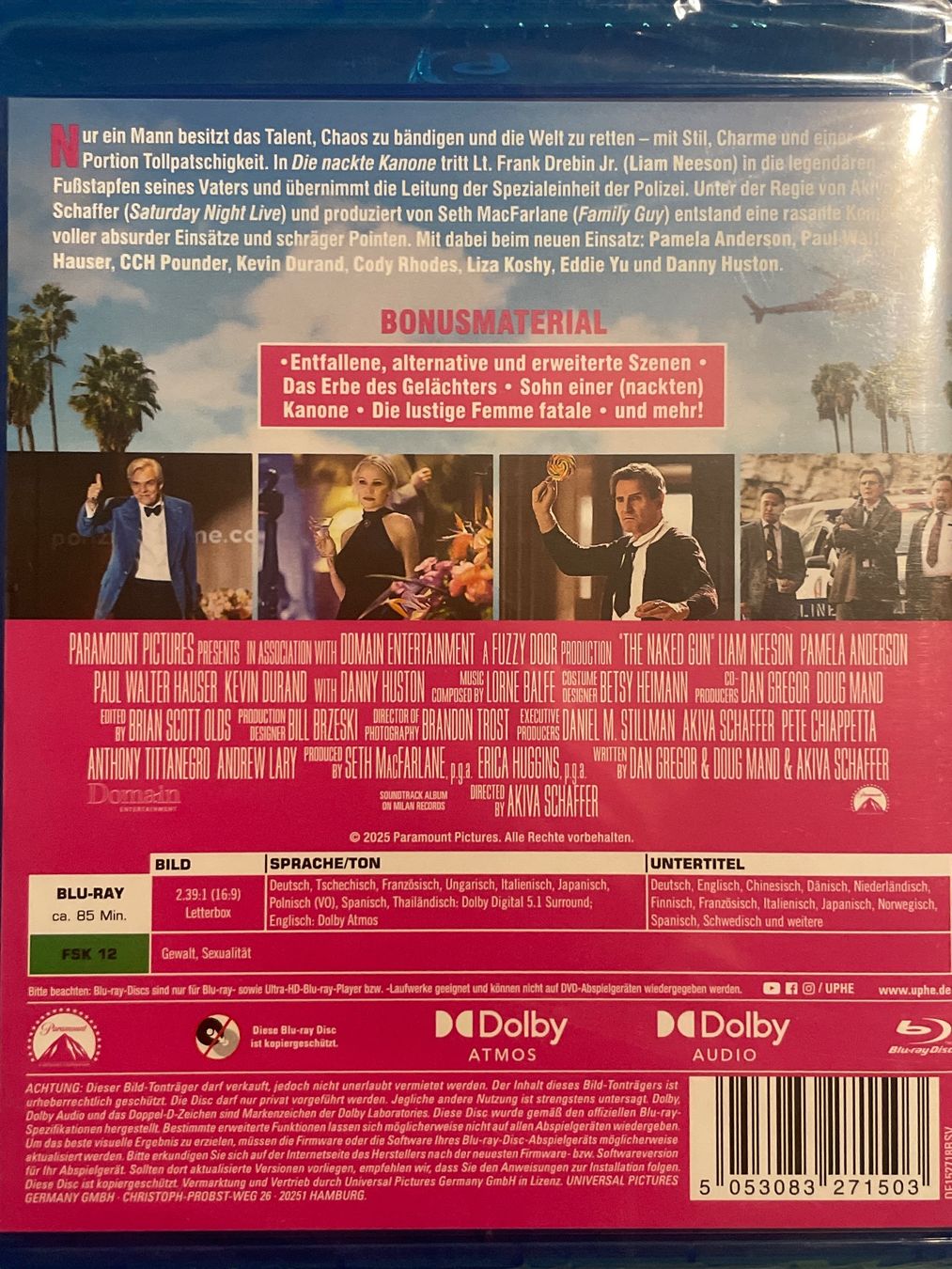Tutti i DVDs: Die Nackte Kanone (2025) – Nuovo (secondo la descrizione) da Waldenburg venduto da Gonzo8 1