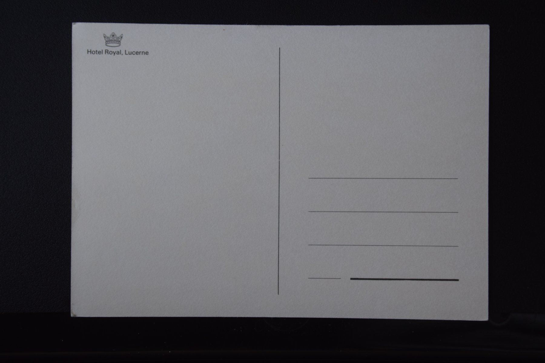 Ansichtskarten: AK Luzern, Hotel Royale – Gebraucht aus Luzern von CH2018 1