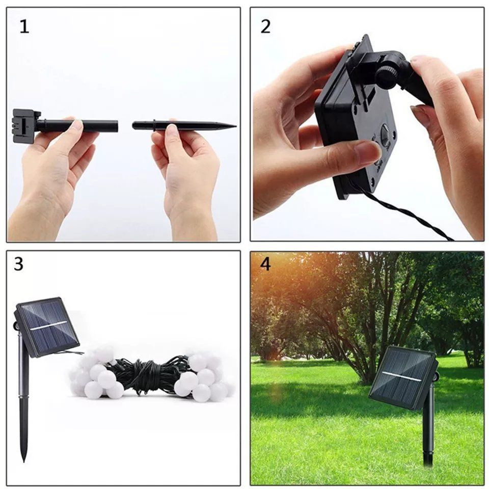 Lichterketten & Leisten: tolle LED solar Lichter - Girlande – Neu und originalverpackt aus Gattikon von myartshop 2