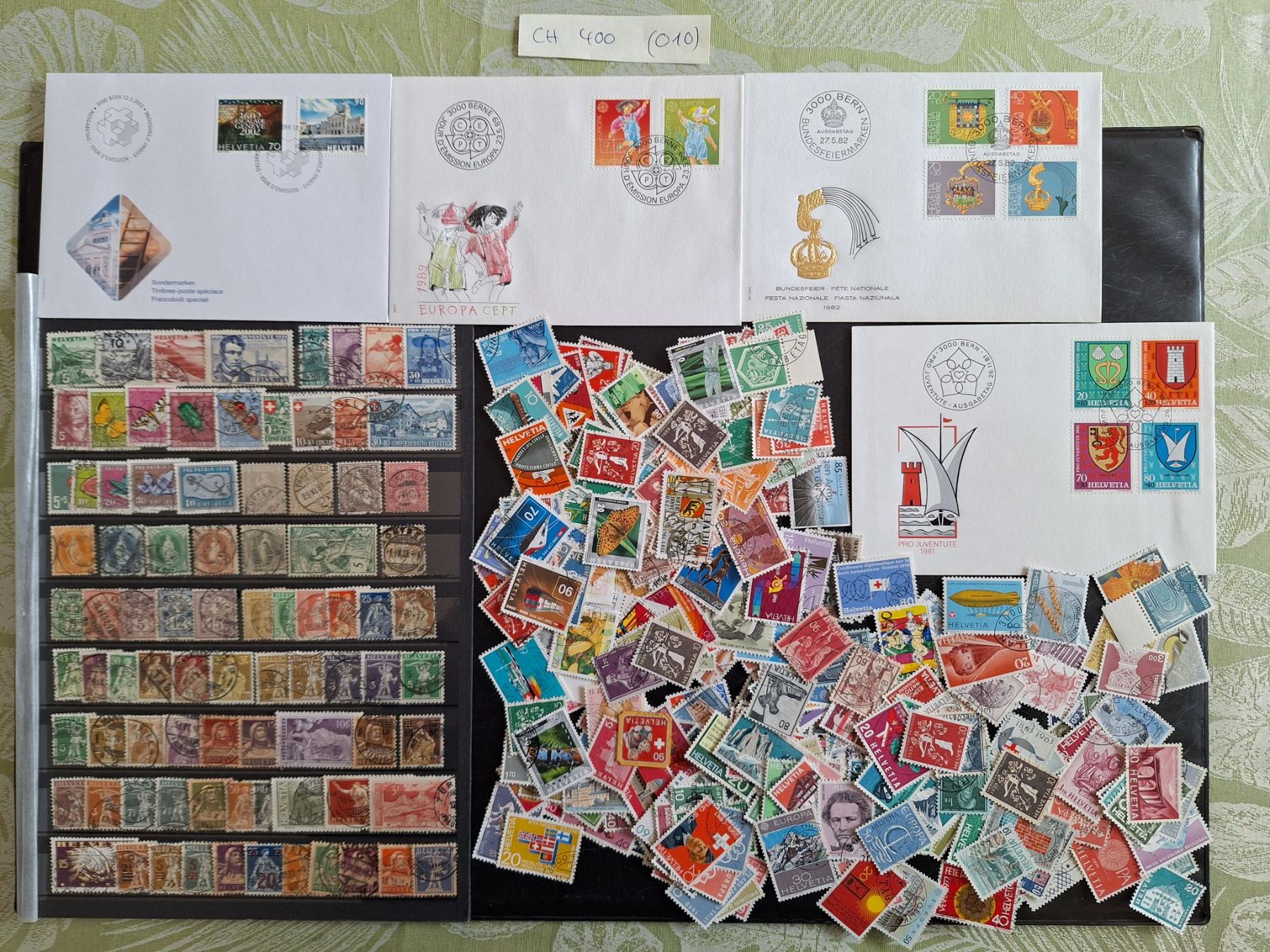 Tous les timbres: CH: 400 VERSCHIEDENE GESTEMPELTE (010) – D'occasion à Genolier par Antoine30