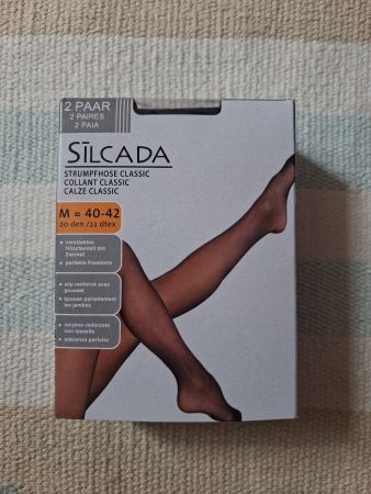 SILCADA Strumpfhose CLASSIC marine Grösse M neu