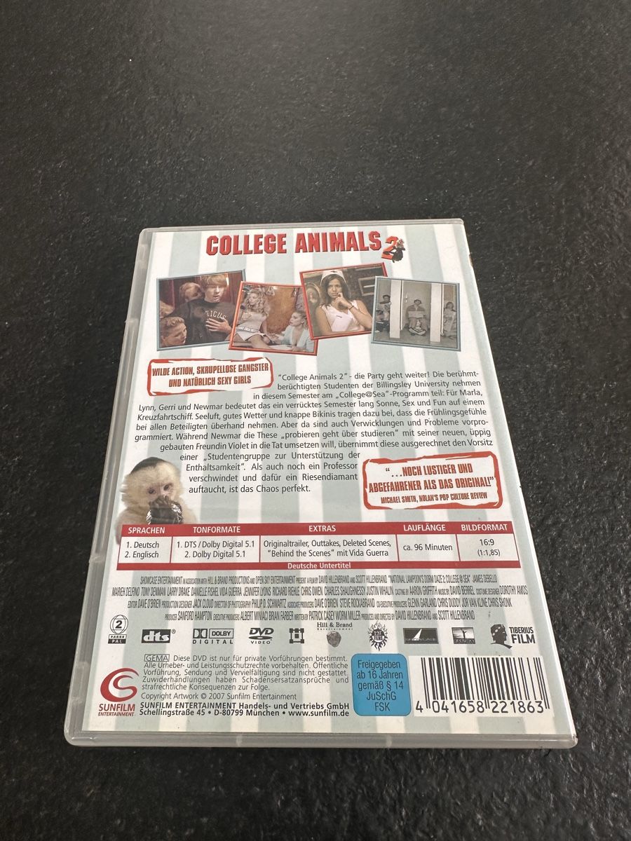 Tutti i DVDs: DVD College Animals 2 – Usato da Flüelen venduto da sas_pl7j 1