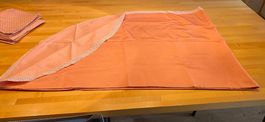 Tischtuch Stoff rosa oval