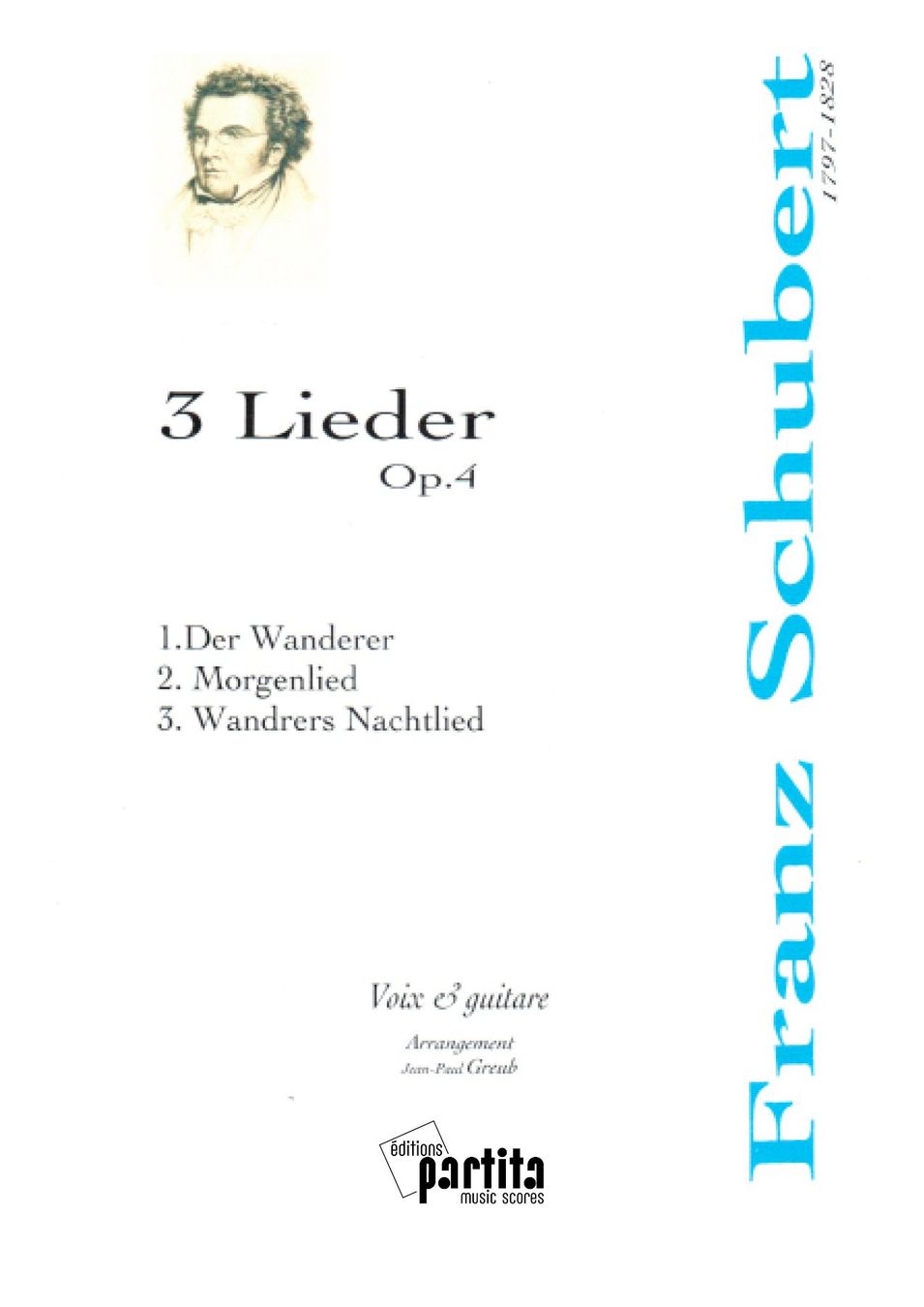 Libri: F. SCHUBERT – 3 Lieder – Nuovo e nell'imballaggio originale da St-Blaise venduto da partita-ch