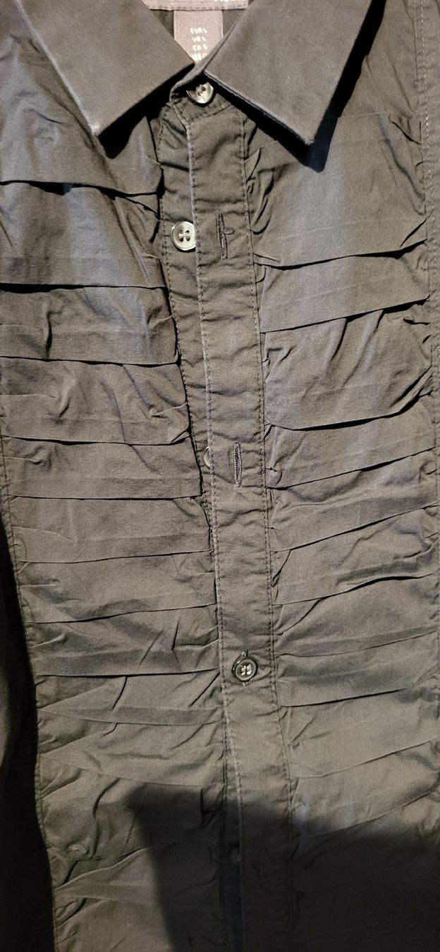 H&M Camicie: Herrenhemd, Stretch vorne gerafft gr. L schwarz – Usato da Schweizersholz venduto da fuchs06 1