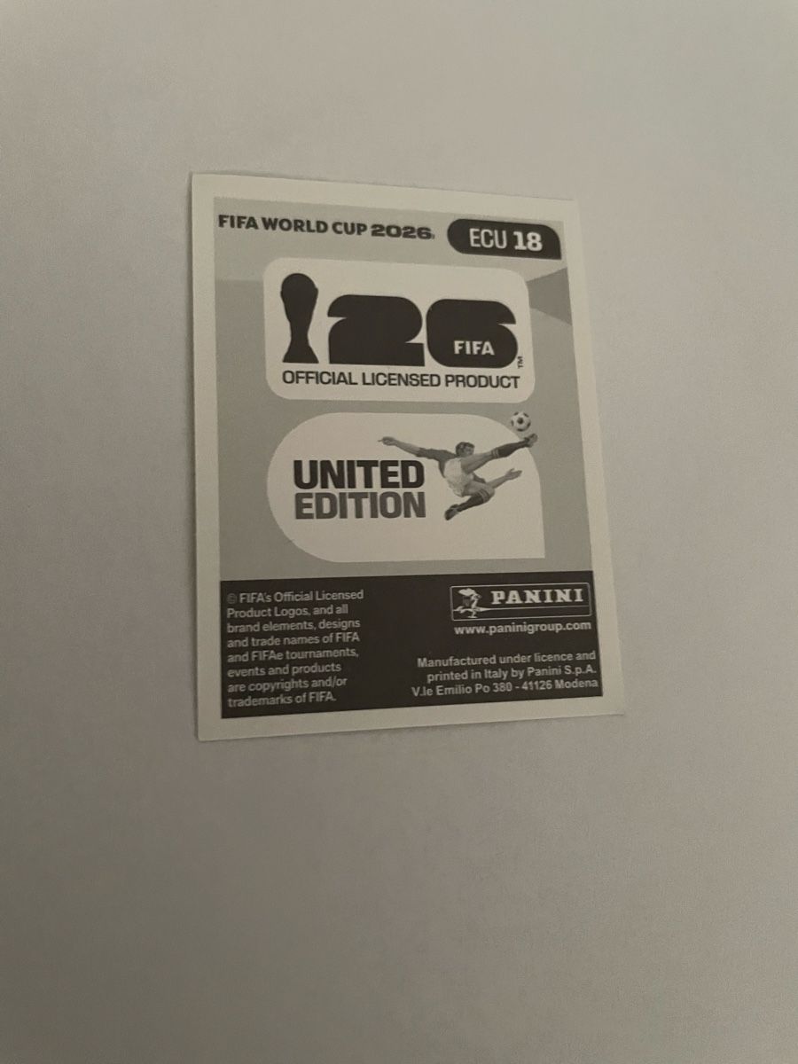 Panini Cartes à collectionner: FIFA WM 2026 Alan Minda ECU 18 – Neuf (Voir description) à Winterthur par Cobraforce 1