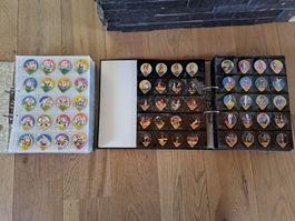 Kaffeerahmdeckeli Sammlung, schön & sauber, 2 Ordner