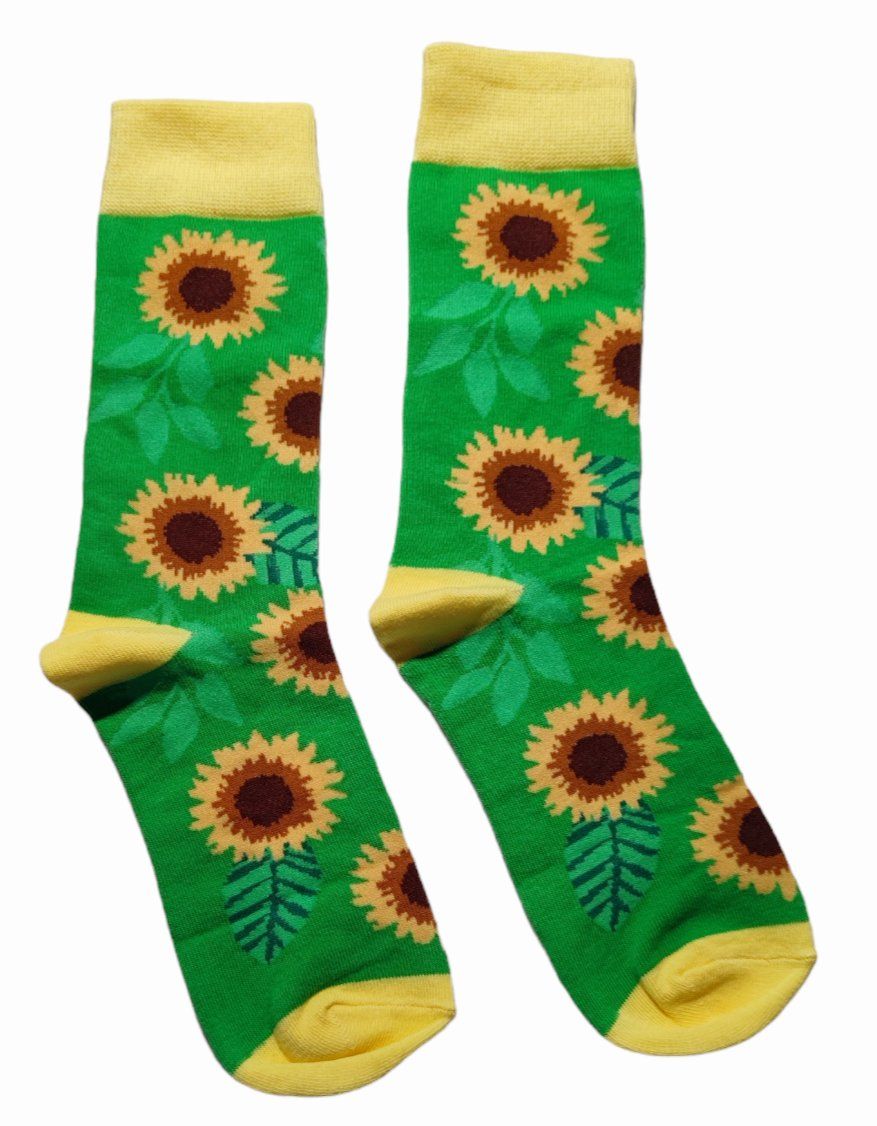 Calze: Socken Sonnenblumen / Sunflowers – Nuovo e nell'imballaggio originale da Zürich venduto da amysmith