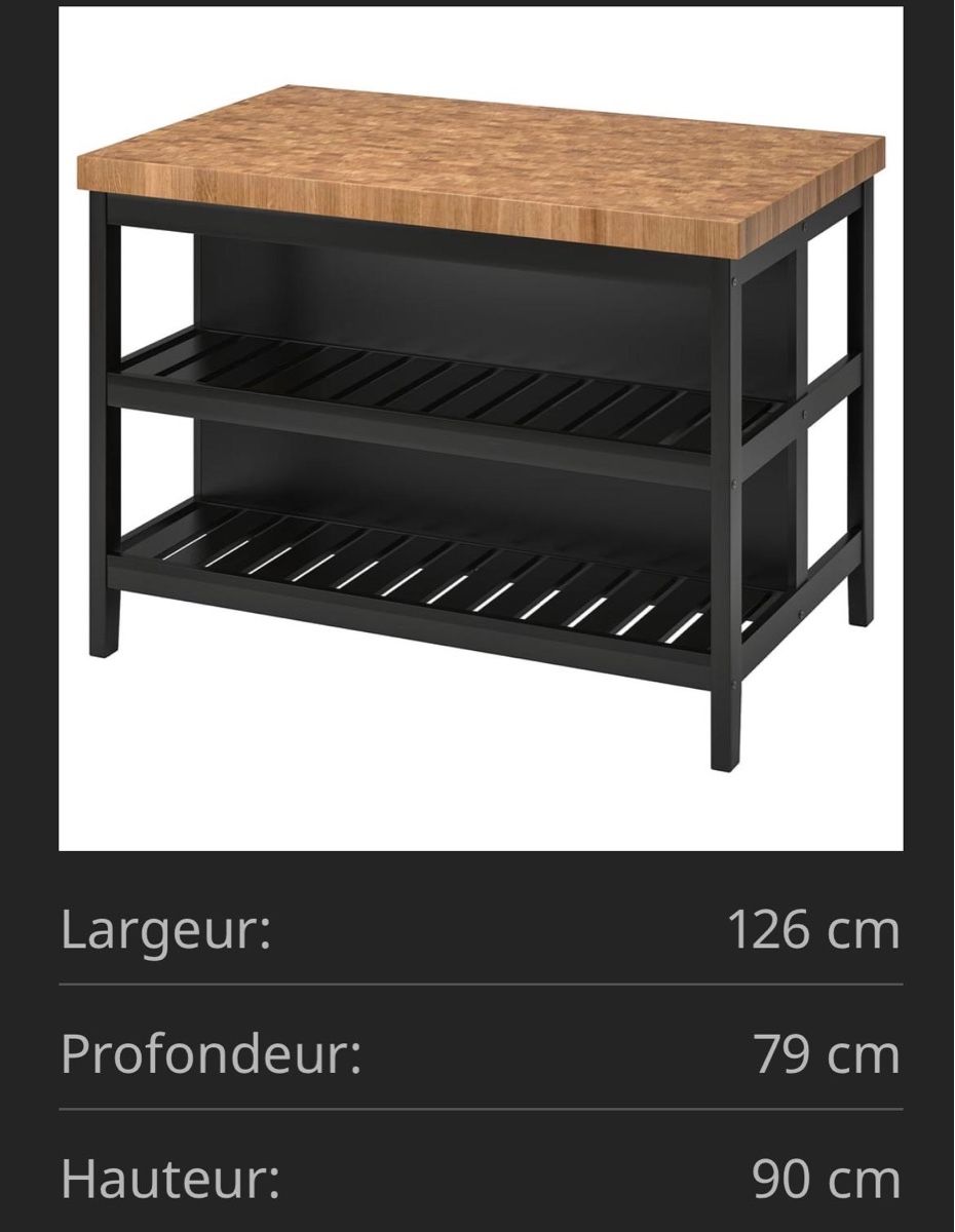 Ikea Cuisines complètes: Îlot de cuisine Ikea – D'occasion à Les Posses-sur-Bex par colynx 3
