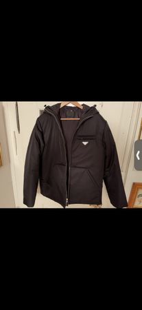 Prada Men's Black Winter Jacket - Size Medium, Like New!