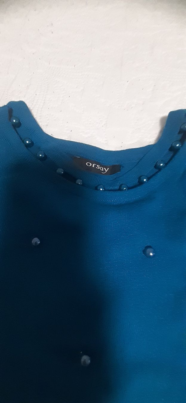 Pulls & Sweat-shirts: Orsay Strickpullover, petrolblau, Grösse S – Neuf avec emballage d'origine à Gretzenbach par LSXS 2