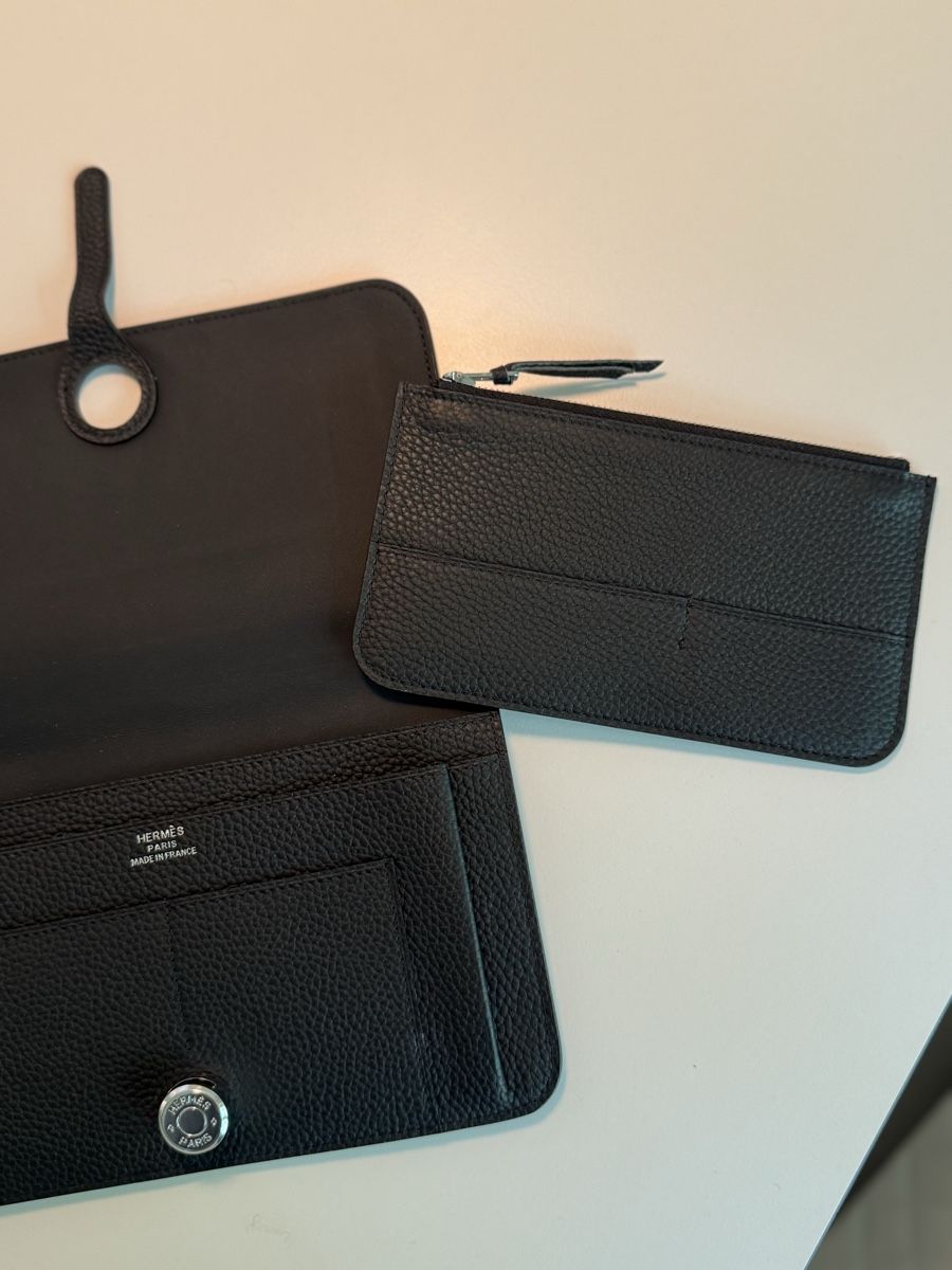 Hermès Portafogli: Hermes Wallet Black / Grey Leather like new – Nuovo (secondo la descrizione) da Zürich venduto da Anastasiya_g 2