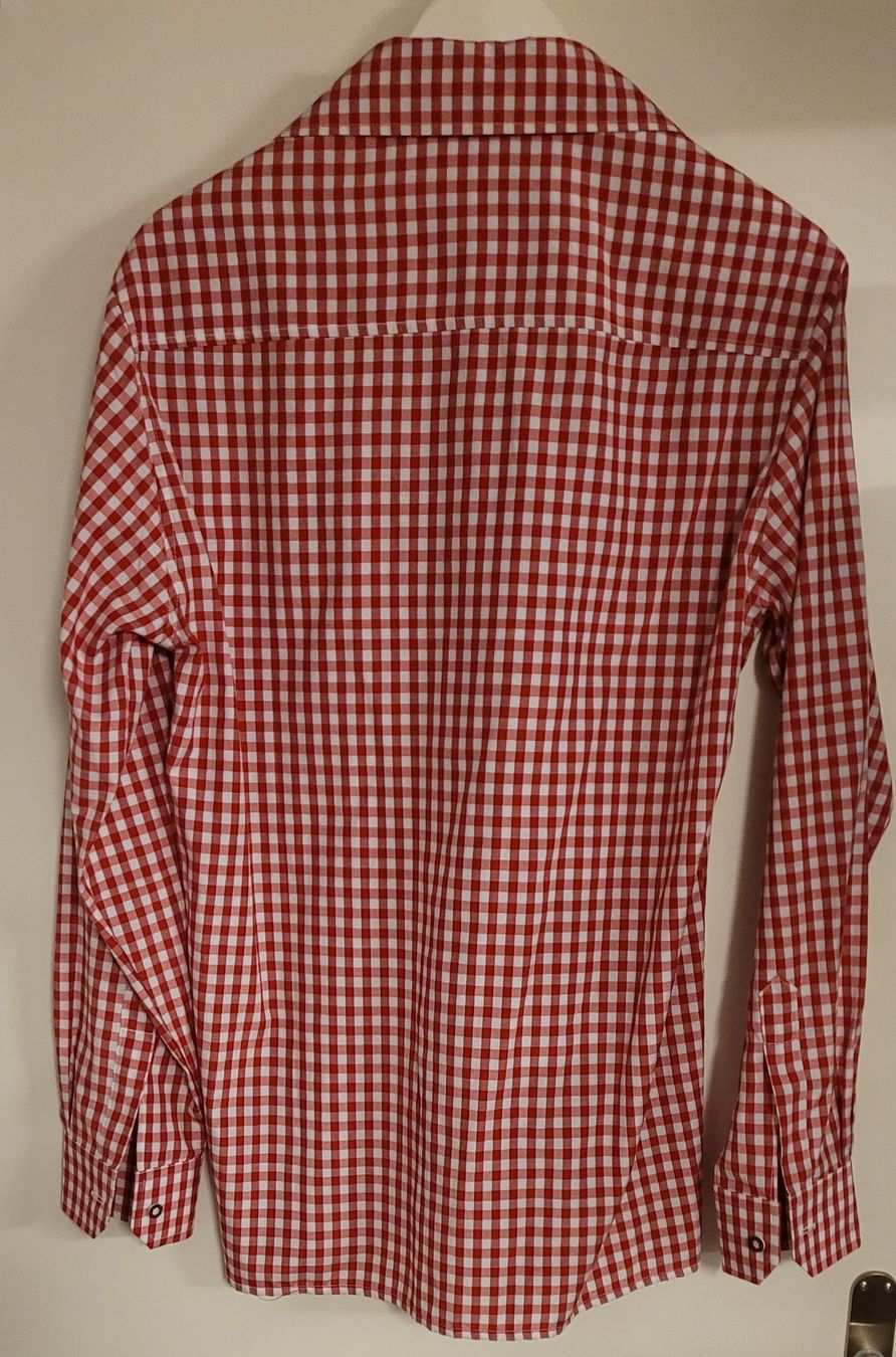 Costumes: Trachtenhemd rot Grösse 48 Neu – Neuf avec emballage d'origine à Oberuzwil par aseinkaufswelt 1