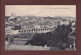 LAUSANNE - Partie avec le Grand Pont - 1932