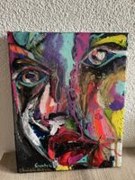 Abstraktes Acryl Gemälde, UV-aktiv, Unikat