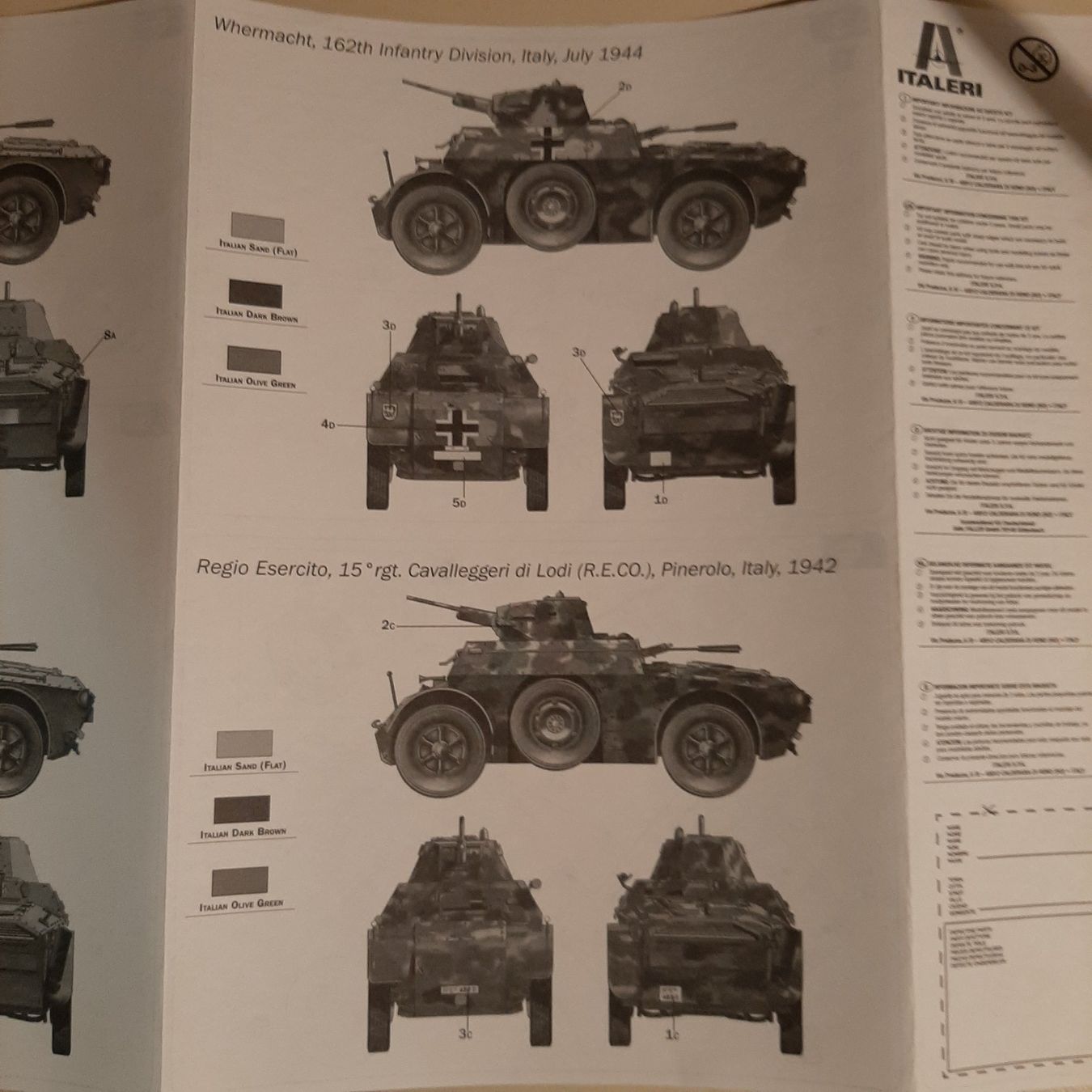 Italeri Kit di modellismo & Modellini statici: 793 ... Autoblinda AB 41 ... Italeri 7051 – Usato da Bonstetten venduto da Benibanny59 3