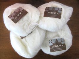 4 Knäuel Mohair / Polyacryl Wolle
