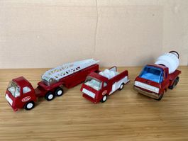 3 antike Spielzeugautos aus Metall,2x Tonka 1x made in Japan