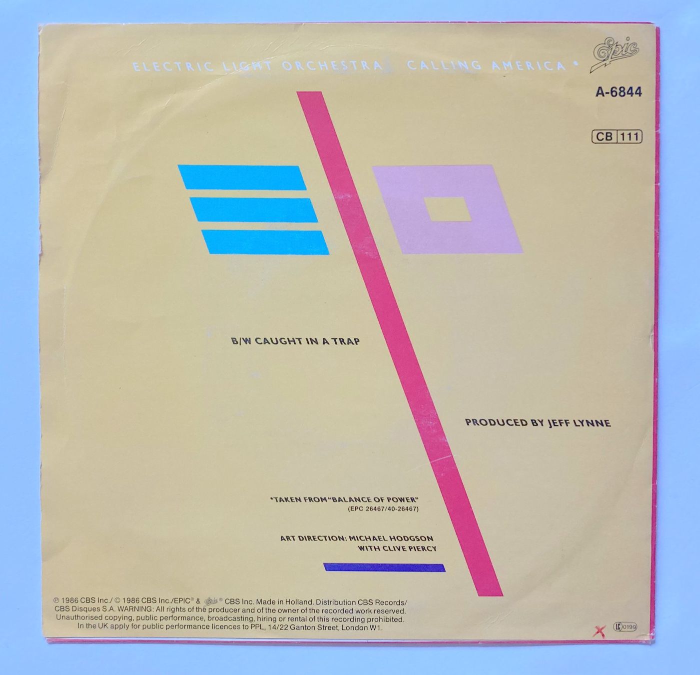 Schallplatten: ELECTRIC LIGHT ORCHESTRA - CALLING AMERICA – Gebraucht aus Bottens von hotter-than-hell 1