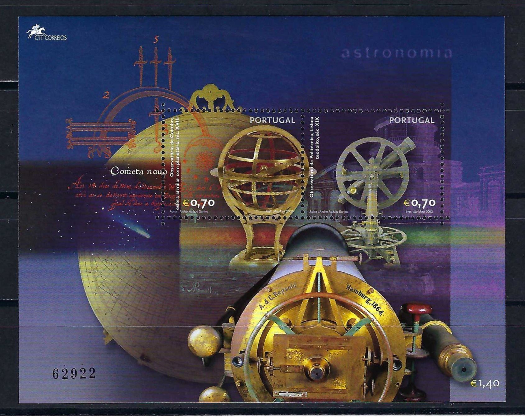 Tutti i francobolli: Portugal 2002, Block MNH** – Nuovo (secondo la descrizione) da Laupersdorf venduto da Rc.Jb