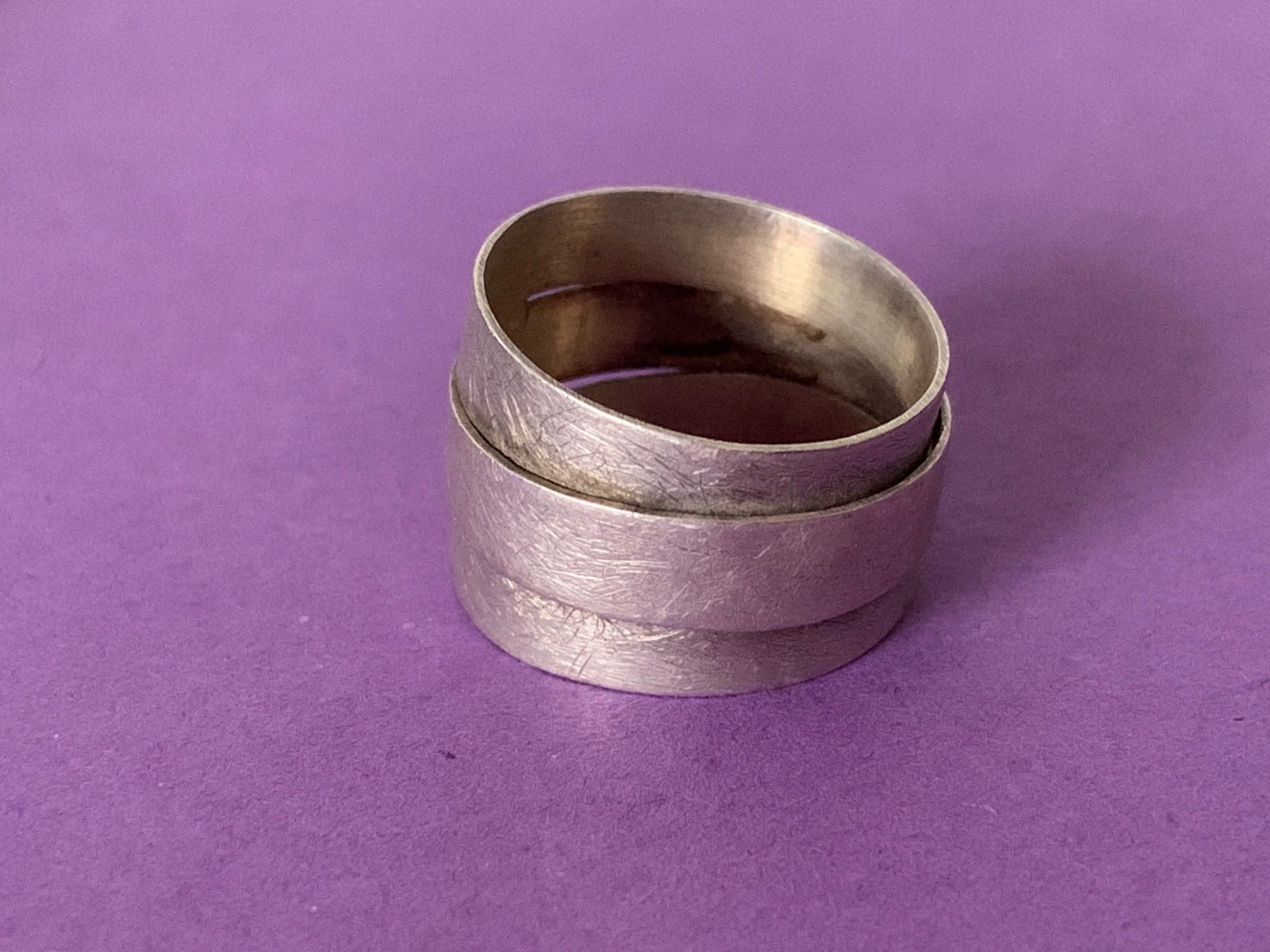 Anelli: Silberring 6 Schichten ritterlich! 56 – Usato da Dittingen venduto da Bellevista 3