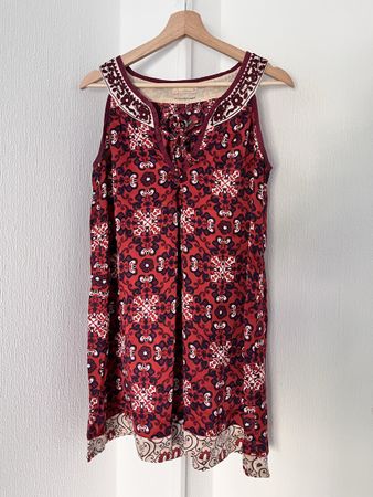 Odd Molly 100% silk dress red size 1 limited edition aspect 
