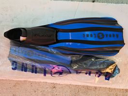 Aqualung Stratos 3 Finnen blau Grösse 44/45 Neu Wassersport