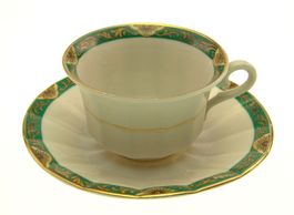 Mocca - Tasse 1946 / 1948 mit Unterteller Langenthal 013