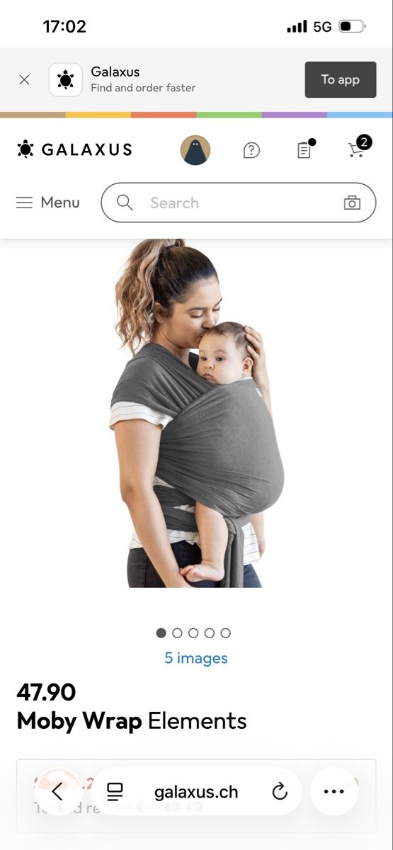 Moby Wrap Bauch- & Rückentragen: Moby Baby Wrap  – Neu und originalverpackt aus Zollikon von jud_cmm9