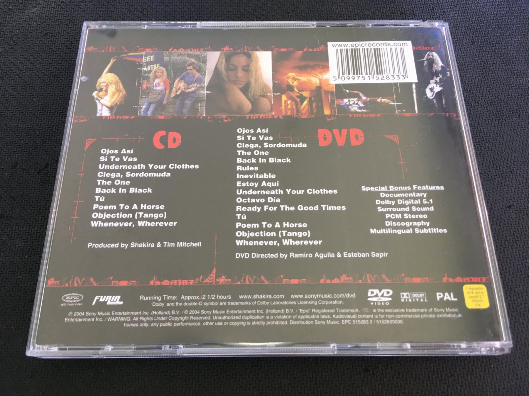 CD: Shakira - Live & off the record -CD- CD+DVD – Usato da St.Gallen venduto da MedienJoe 2
