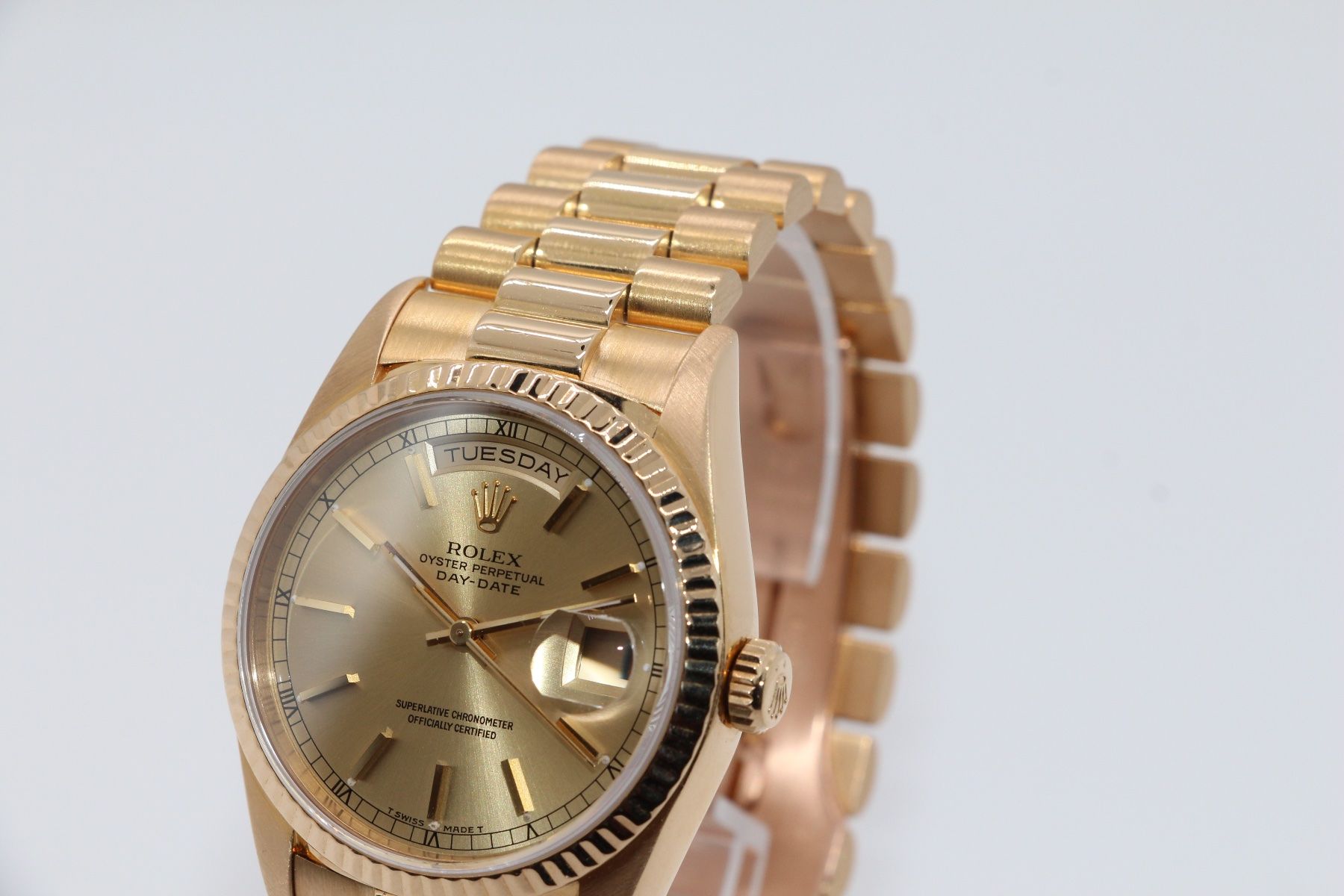 Rolex Orologi: Rolex Day-Date 36 Double Quick Set Champagner Ref 18238, Box – Usato da Zug venduto da eMDi_Collection 3